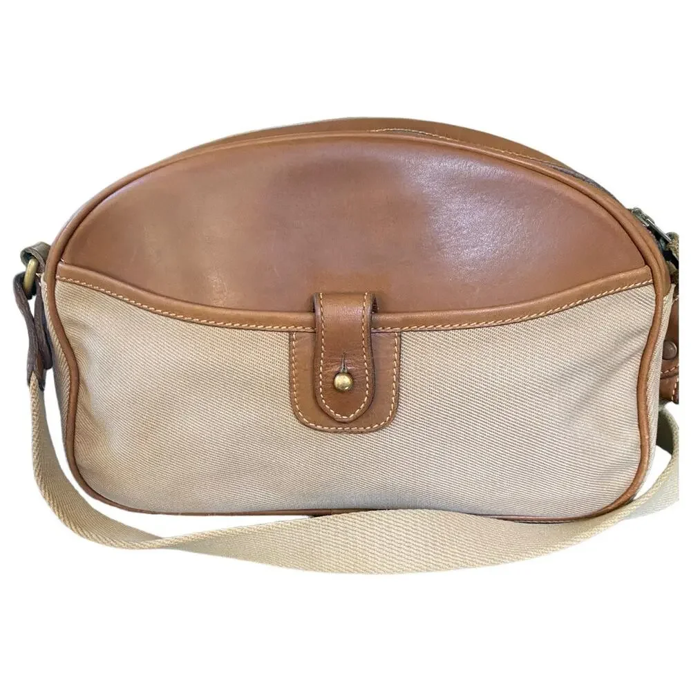 Vintage Ghurka Marley Hodgson Purser No. 76 Tan Canvas and Leather Crossbody - Picture 2 of 8